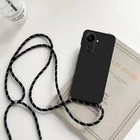 Dėklas Moto G56 G86 su dirželiu per petį, kaklo virvele, silikoninis dangtelis, skirtas Motorola Moto G85 G84 G54 G34 G35 5g G32 G24 G14 G04 4g For Moto G85 5G&Case & Strap