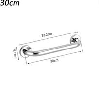 Nerūdijančio plieno turėklas Saugos rankena. Neįgaliojo rankena 30/40/50cm Atraminė juosta Voniai 30cm sidabras