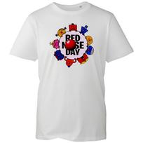 Red Nose Day T-shirt Colored Cartoons Charity Top Kid's Men's Unisex Gift Tee XXXL