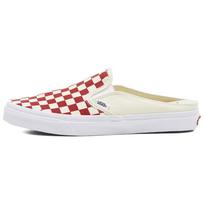 Vans Slip on Mules Lightweight Low top Skateboard Shoes Unisex Red White Plaid VN0004KTTLF1 40.5 white
