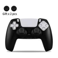 PS5 minkštas silikono gelio guminis dėklas Nykščio rankenos dangteliai SONY Playstation 5 valdiklio apsauginis dėklas, skirtas PS5 žaidimų pultui juoda