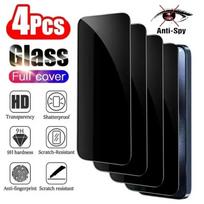 Privatumo ekrano apsauga Samsung S24 Ultra S23 S22 Plus S21 S20 FE S10e A55 A54 A53 5G A35 A34 A33 A15 A14 A13 telefonams, stiklas su apsauga nuo šnipinėjimo For Samsung A12 juoda