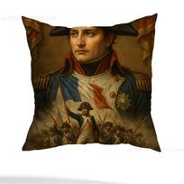 Napoleon Bonaparte pillow cover living room sofa cushion cover bedroom room bed pillow cover home decoration 12x12Inch black