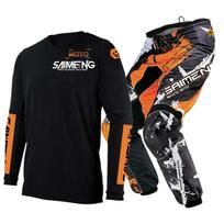 motocross gear set for kids Youth Jersey Pant Kits child green Motorcycle black 3 4 5 6 7 8 9 10 year Off-road suit blue orange Enduro cross boy girl L-24