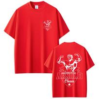 Arnold Schwarzenegger Mr Olympia Fitness Gym T-shirt Unisex Causal Retro Cotton Short Sleeves T Shirt Unisex's Fashion Brand T-shirts S