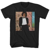 Michael Jackson Off The Wall Unisex T-shirt Music Classic Band Tee New Black Graphic Tee L brown