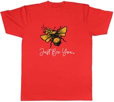 Just Bee You Mens TShirt Bumblebee Beekeeper Unisex Tee Gift S black