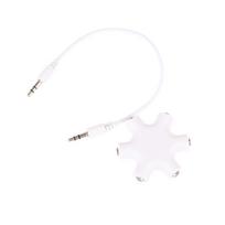 6*3.5mm Daugiaportis Stebulė Aux Ausinių Lizdo Skirstytuvas Garso Kabelio Keitiklis