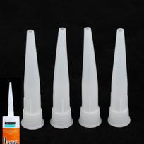 Universalus sandariklio pistoletas Antgaliai Plastikiniai Stiklo klijų antgaliai Sandariklio Silikono sandarinimo antgaliai Siūlių sandarinimo įrankiai 20PCS