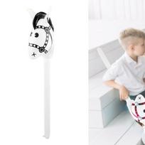Air-Filled Horse Head Stick Toy for Kids Birthday Celebration White Head