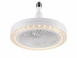 Lubų ventiliatorius su LED lempa, E27, 30W, RGB