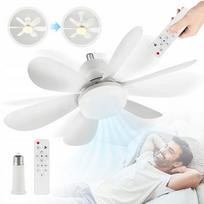 Lubų ventiliatorius su LED lempute, 30W, E27, su nuotoliniu valdymu