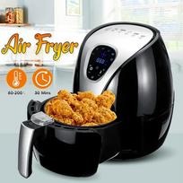 1500W 3.5L Multi-Functional Air Fryer Digital Health Cooker Timer Oven Low Fat Oil Free 6 Preset Food Grilling Roasting Deep Fryer gray