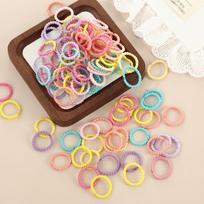Korean Style Elastic Ribbed Hair Ties for Kids - Thick, Durable, and Hair-Friendly Accessories