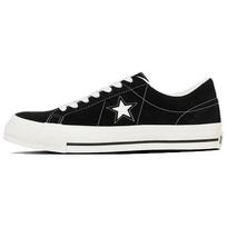 Converse ONE STAR Sude Soft And Comfortable Slip Resistant Abrasion Resistant Low top Skateboard Shoes Unisex Black 35200860 44.5 black