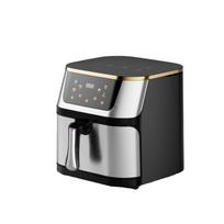 European Multifunctional Smart Electric Fryer, Stainless Steel Air Fryer with Large Capacity, Household Model gray