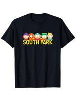 Official South Park Character Graphic Unisex T-Shirt S black