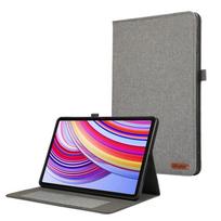 For Xiaomi Redmi Pad 2 Pro 12.1 Inch 2025 Cowboy Fabric Flip Stand Tablet Case Shell for Funda Redmi Pad Pro 12.1 Case RedmiPad Pro 12.1 pilka spalva