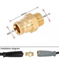 TRD For High Pressure Water Gun Adapter M22-14 Brass Connector Compatible With Karcher HD Series Pressure Washers beige