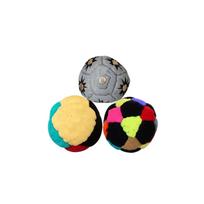 Durable Fabric Hacky Sack Footbag Set with Multi-Panel Design and Reinforced Stitching for Outdoor and Indoor Skill Training One Size gray