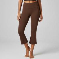 Women's High-Waisted Micro-Flare Yoga Pants – Stretchy, No Lines, Casual Fit with Peach Butt Design