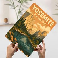Yosemite National Park Vintage Travel Printing Poster Customized Retro Wall Art Vintage Metal Signs for Room House Office Decor 20x30cm（7.8x11.8inch）