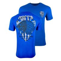 Unisex Graphic T Shirt Howitzer Mfg Warrior Spirit Indian Headdress Skull With Night Vision Gear Double Side Print S