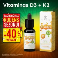 Vitaminas D3 + K2