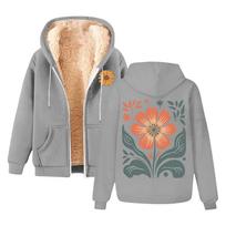 Men's And Women's Fashion The Same Coat With Fleece Thick Hoodie Hoodie Cardigan L