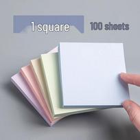 Reusable Sticky Notes for Students - Tear and Stick Memo Pad for Study and Marking white