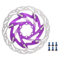 160mm Center Lock Plento Dviračio Diskinio Stabdžio Rotorius Centerlock Diskinio Stabdžio Adapteris Plento Dviračio Stabdžių Rotorius Dviračių Aksesuarai violetinė