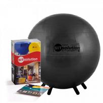 Gimnastikos kamuolys Pezzi SITsolution Maxafe 0603029D0045000S, juoda sp., 45 cm