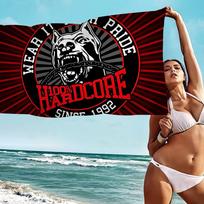 Bone Gabber 100 Hardcore Dog Microfiber Beach Towel Absorbent Quick Dry Soft Yoga Swimming Resort Mountain Climbing Towel Cotton 30x30cm red