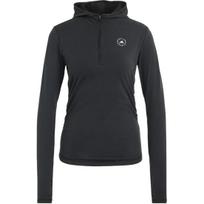 Adidas X Stella McCartney Studio Ruched Half-Zip Sports Hoodie Long Sleeve T-Shirt Women tops KR6218 S black