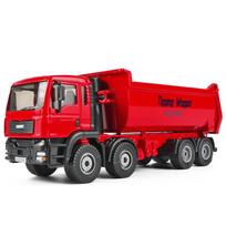 Sunkus savivartis sunkvežimis 1/50 metalinis liejamas žaislas statybinis automobilis vaikams transporto priemonės modelis miniatiūrinė kolekcija dovana berniukams red