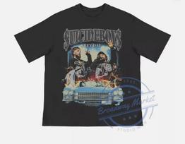 $Uicideboy$ Grey Day Tour Merch T-Shirt Rap Tee Hip-Hop, Music Tour Gift M gray