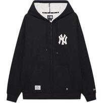 New Era MLB New York Yankees Thick Logo Zip-Up Hoodie Unisex hoodies Black 14385210 XL white