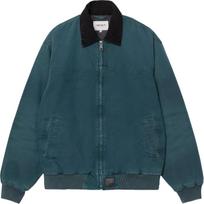 Carhartt WIP SS25 Classic Ribbed Loose Fit Zipper Pocket Work Santa Fe Jacket Men jackets Green I034317-2NC-4O XL