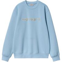 Carhartt WIP Loose Fit Logo Embroidered Crew Neck Long Sleeve Sweatshirt Men sweatshirts I030546-2QK-XX M
