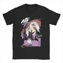 Persona 4 The Midnight Channel Unisex T Shirt Hot Japanese Anime Game Tv Funny Tee Short Sleeve Crew Neck Tshirt Cotton Loose Top S gray