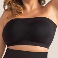 No steel rim tube top bra women's large size seamless fixed cup gathering upper support comfortable seamless underwear women S juoda