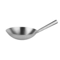 Chinese-style Stir-fry Wok Stainless Steel Water Ladle Durable Frying Pan  Restaurant 22CM-All-steel
