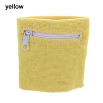 Running Gym Running Travel Key Pocket Sports Bag Sports Wristband Wrist Purse Bag With Zipper geltona