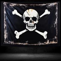 Vintage Pirate Flag Skull Tapestry Retro Jolly Roger Background Fabric Atmosphere Decoration Room Decoration 100X70CM