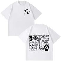Summer Hot Sale THE WEEKND After Hours Til Dawn Tour 2026 Print T-shirt Man Woman Harajuku Fashion T-shirt Short-sleeve Casual Clothing S white