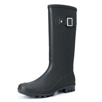Waterproof Rain Boots Women Adult High Tube Buckle Long Tube Water Shoes Autumn 40EU/CN41 juoda