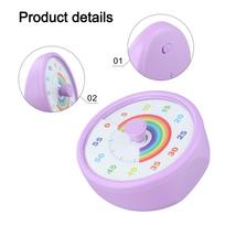 Visual Timer for Kids 60 Minute Countdown Device Perfect for Home and School violetinė