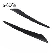Pair Front Headlight Black Eyelid Molding Trim for Honda Civic   71202T31H01 71207T31H01 black