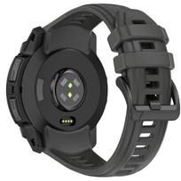 26mm 22mm Sportinis silikoninis dirželis Garmin Instinct 3 50mm 45mm Minkštas laikrodžio dirželis Instinct3 Apyrankės Pakeitimo Priedai For Instinct 3 50mm tamsiai pilka spalva