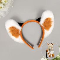 Halloween Animal Headband Red Panda Headband Masquerade Party Performance Props Red Panda Ears Tail